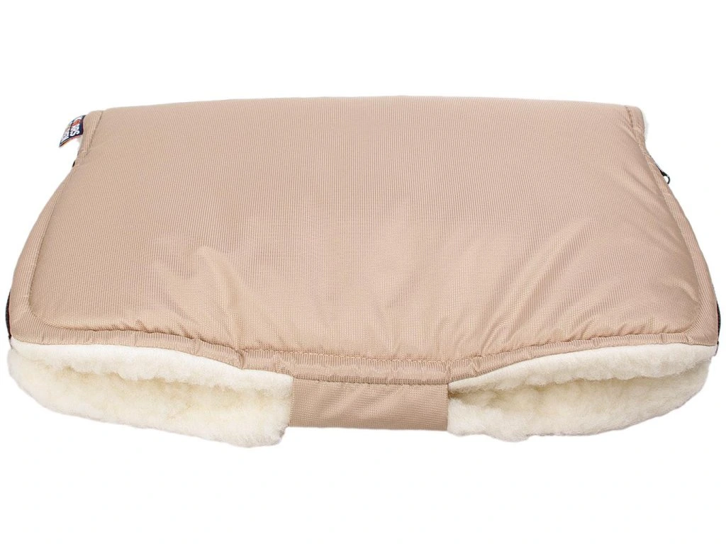 Merino rukávník na kočárek béžový z ovčí vlny Kaarsgaren